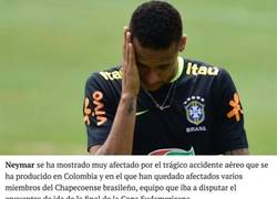 Enlace a El sentido mensaje de Neymar a las víctimas del Chapecoense