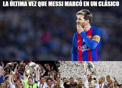 Enlace a La mala racha de Messi en los Clásicos