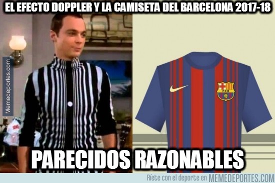 930165 - El efecto doppler y la camiseta del Barcelona 2017-18