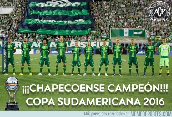 930248 - Es oficial, Chapecoense Campeón de la Sudamericana 2016