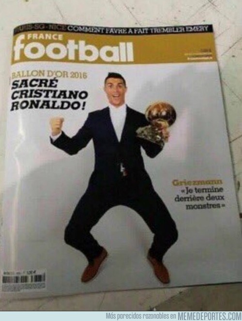 932171 - Se filtra la portada de France Football con el ganador del balón de oro