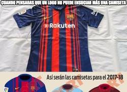 Enlace a Filtran la nueva camiseta del Barça y la nueva publicidad no podía quedar peor