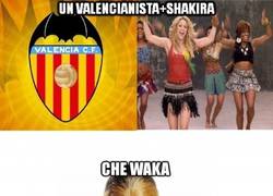 Enlace a Un valencianista + Shakira