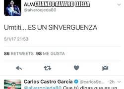 Enlace a Álvaro Ojeda recibe un zasca de un jugador del Sporting