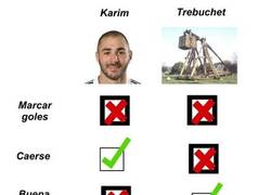 Enlace a ¿Qué es mejor, Karim Benzema o una catapulta?