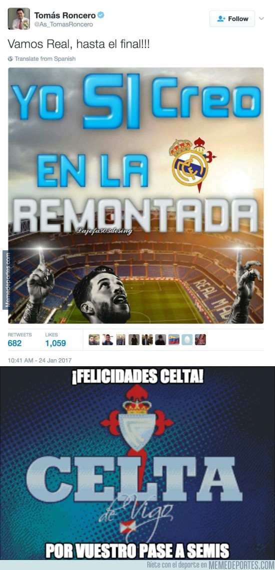 942385 - El Celta de Vigo ya está en semis de Copa dejando atrás al Real Madrid