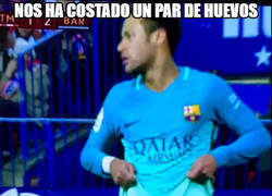 Enlace a Neymar nos resume el partido del Barça en el Calderón con esta imagen