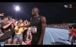 Enlace a GIF: Así celebró Usain Bolt su victoria en Melbourne