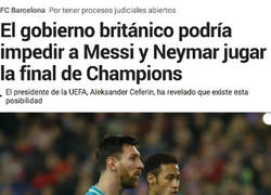 Enlace a Neymar y Messi se pueden perder la final de la Champions League