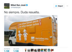 Enlace a Mikel San José responde al autobús de 'HazteOír', le responden y termina en zasca
