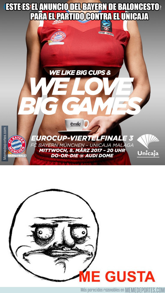 954042 - Polémico anuncio sexista del Bayern de Baloncesto para el partido contra el Unicaja