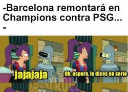 Enlace a ¿El Barcelona remontará en Champions contra el PSG?