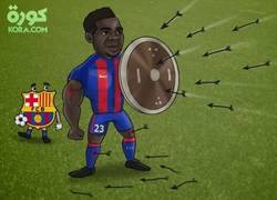 Enlace a Descripción gráfica de Umtiti en cada partido con el Barça