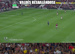 Enlace a Valdés nos ha recordado con este resbalón a una jugada de hace unos pocos años...