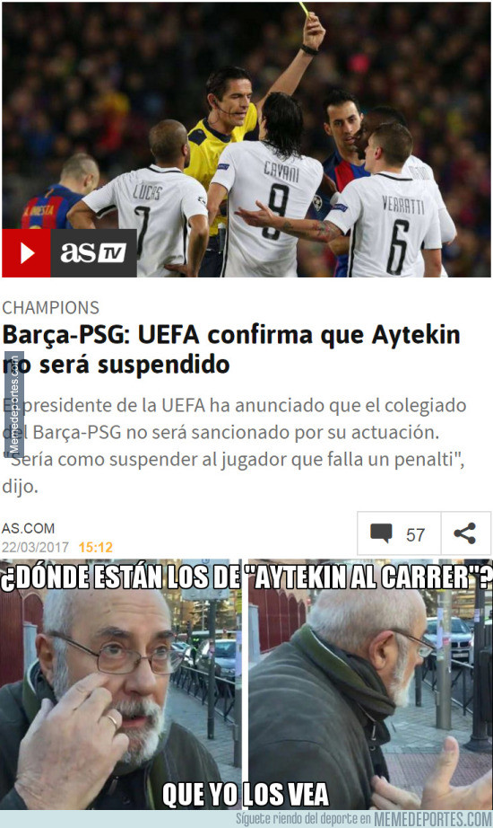 961520 - Aytekin no será sancionado por la UEFA