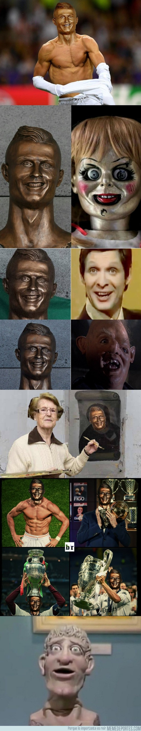963179 - Los mejores memes del desastroso busto de Cristiano en el aeropuerto