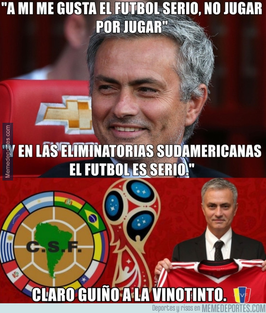 963512 - Mourinho se decanta por las Eliminatorias Sudamericanas