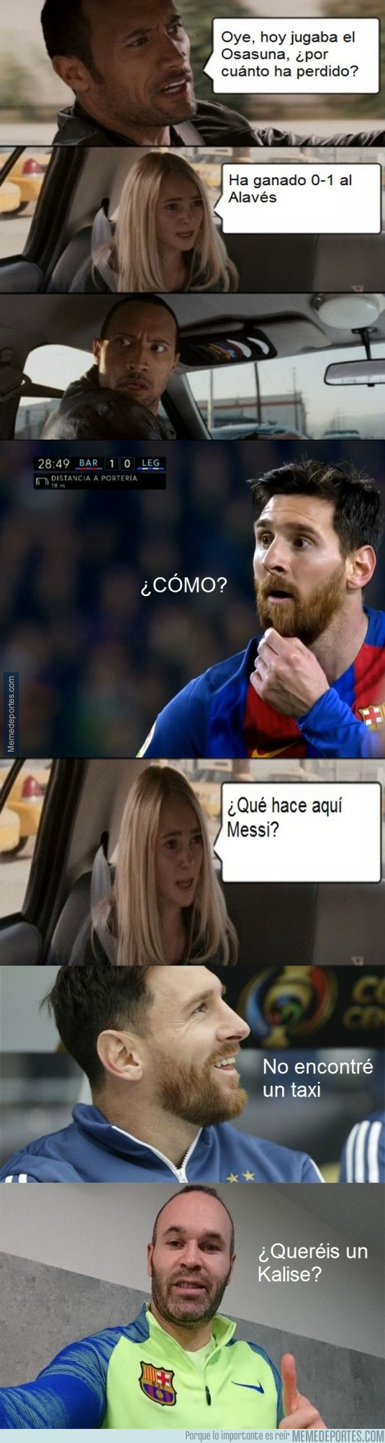 964966 - Messi e Iniesta se interesan por la victoria de Osasuna