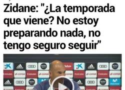 Enlace a La razón de la no continuidad de Zidane