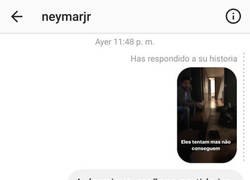 Enlace a Neymar responde a un mensaje de un fan pidiendo la remontada