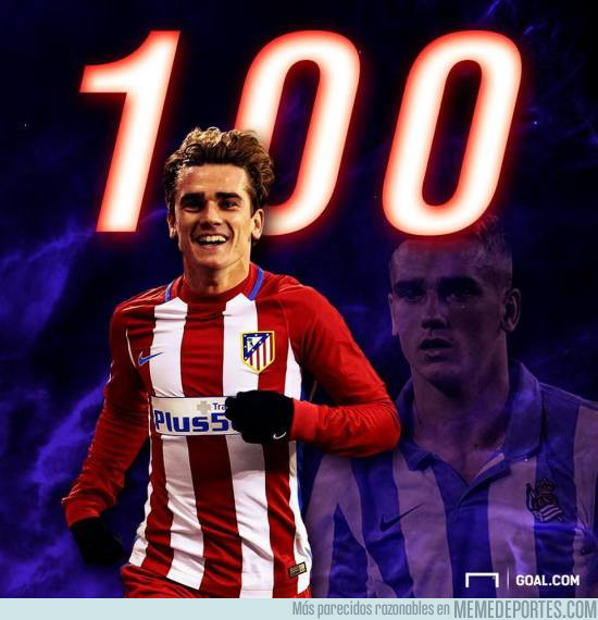 969792 - Griezmann llega a los 100 goles en La Liga