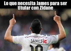 Enlace a Lo que necesita James para ser titular con Zidane