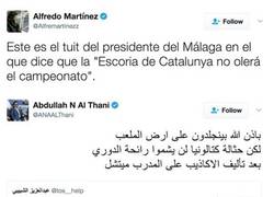 Enlace a Al-Thani, presi del Málaga, responde así cuando le piden que ganen al Madrid para el Barça