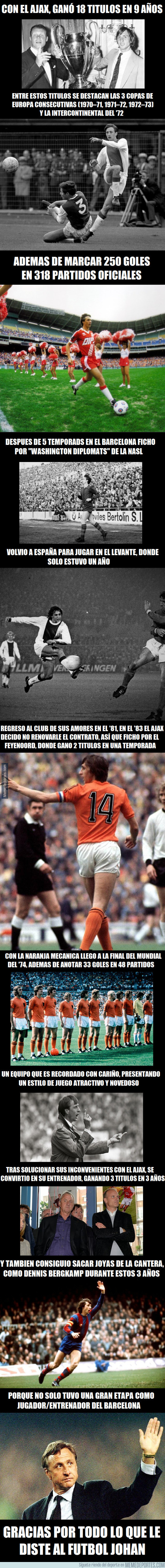 971654 - A un año de su muerte, repasamos la carrera de Johan Cruyff, un grande que no solo triunfó en el FCB