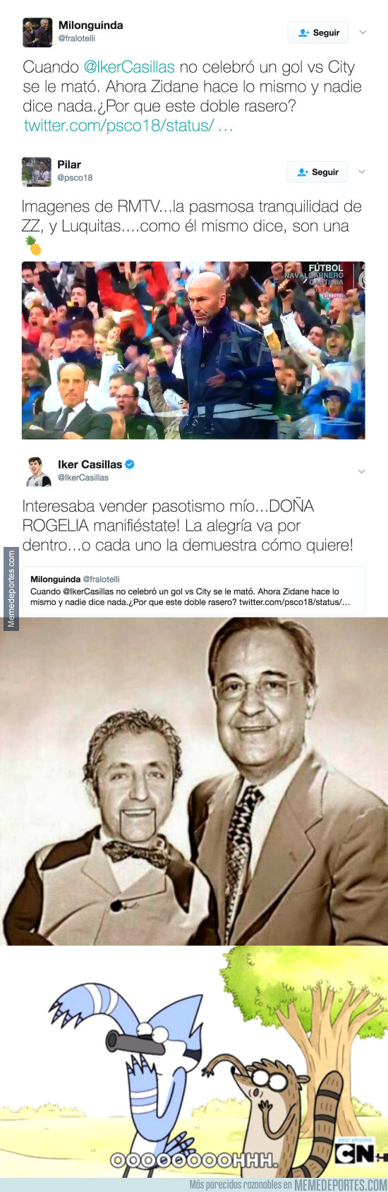 972315 - TREMENDO: Iker Casillas llama Doña Rogelia a Pedrerol tras esta celebración de Zidane