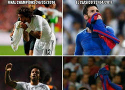 Enlace a Estas imágenes dejan claro que Messi plagió su celebración en el Bernabéu