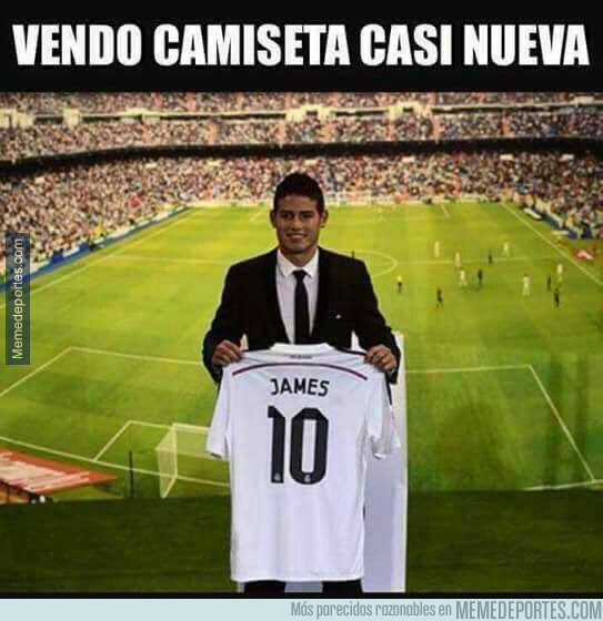 974918 - James ya sabe qué hacer con su camiseta del Real Madrid