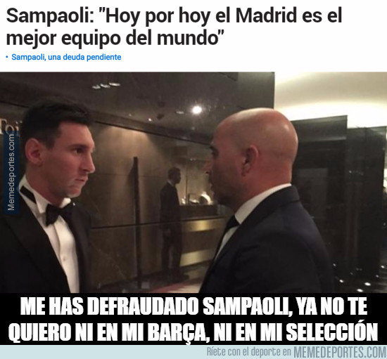 975003 - Messi está decepcionado con Sampaoli
