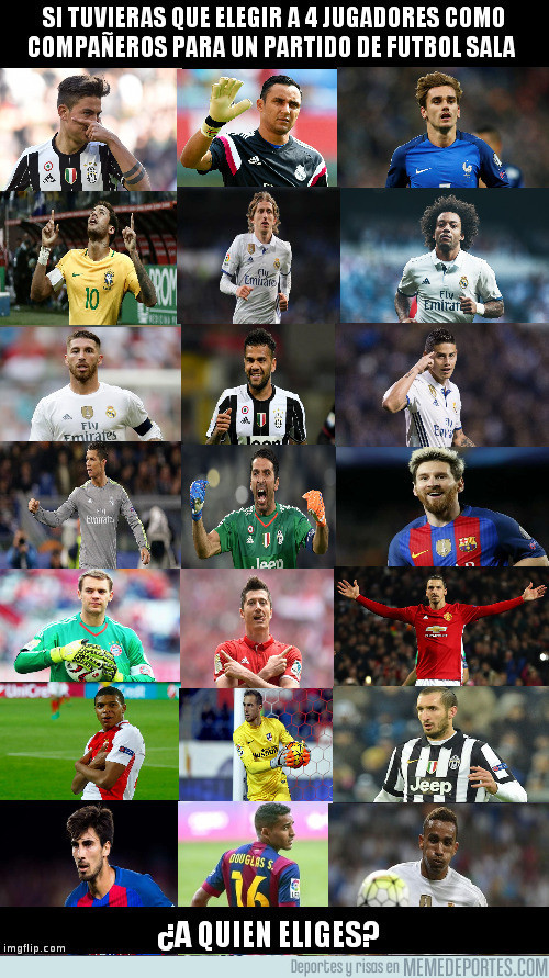 975500 - ¿A quién elegirías tú de estos 21 jugadores?