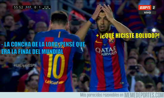 976851 - Suárez flipando con Messi