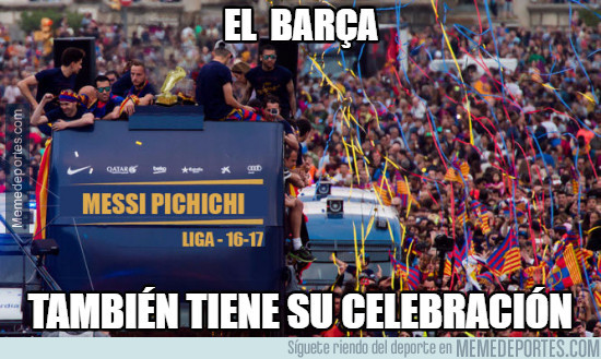 976881 - El Barça sale a celebrar a las calles