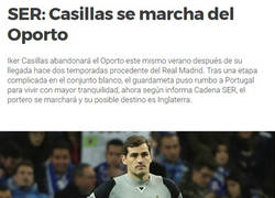 Enlace a Casillas anuncia su salida del Oporto, quiere marcharse a Inglaterra ¿Dónde crees que se irá?