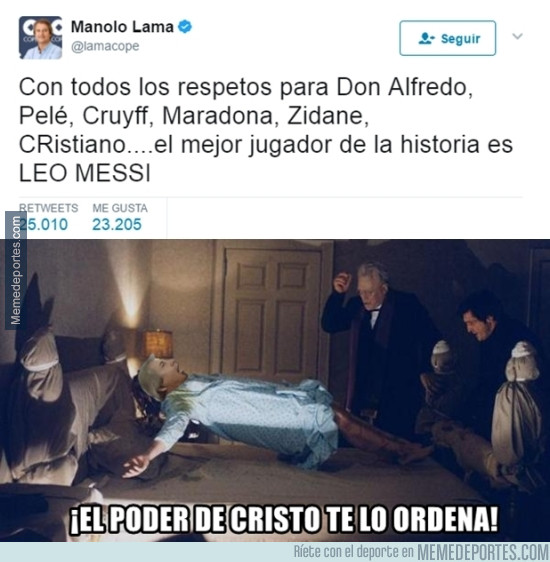 978733 - Las palabras de Manolo Lama elogiando a Messi que nadie se cree