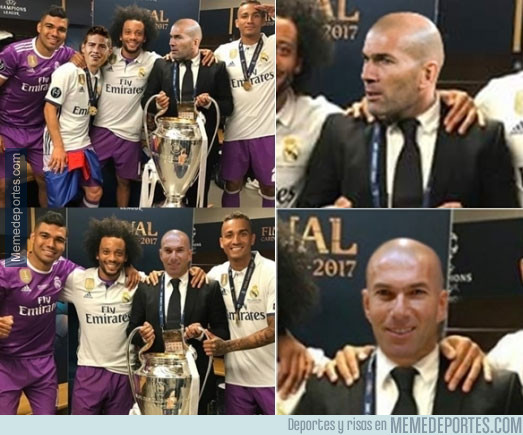 980771 - Zidane viendo a James en el Madrid