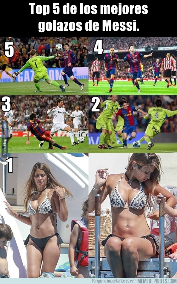 981551 - Top 5 mejores de los goles de Messi