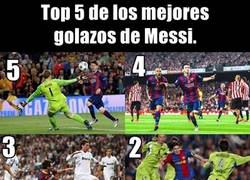 Enlace a Top 5 mejores de los goles de Messi