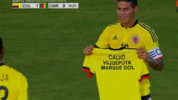 Enlace a La dedicatoria de James en su gol con Colombia