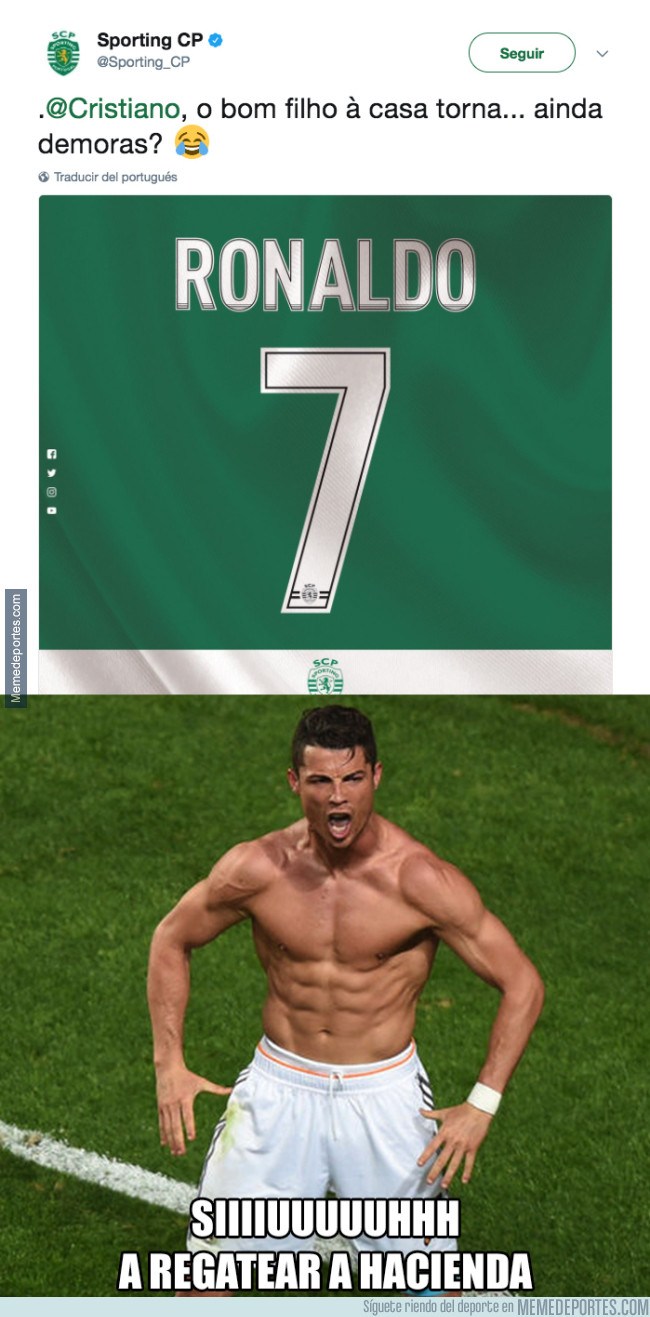 982287 - El Sporting de Lisboa se lanza a por Cristiano haciendo esta oferta en Twitter