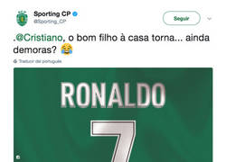 Enlace a El Sporting de Lisboa se lanza a por Cristiano haciendo esta oferta en Twitter
