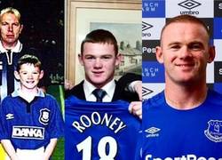 Enlace a Rooney y sus principios como jugador