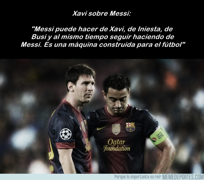 988498 - Elogio de Xavi sobre Messi