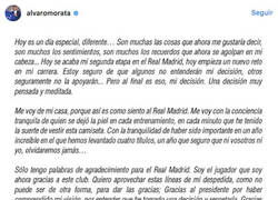 Enlace a Morata se despide del Real Madrid con esta emotiva carta que hará llorar hasta a quien no lo quería