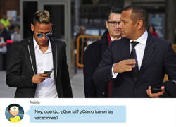 Enlace a Se filtran los WhatsApps entre Bartomeu y Neymar Jr y Padre negociando