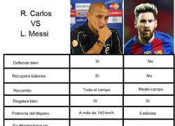Enlace a La comparativa entre Roberto Carlos y Messi para ver cuál es el mejor de la historia