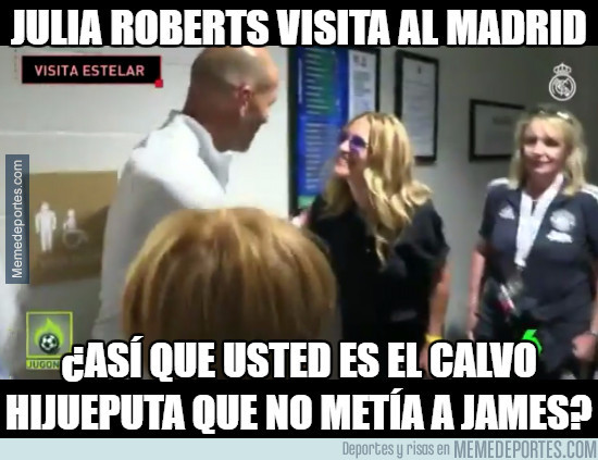 989253 - Julia Roberts visita al Madrid