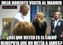 Enlace a Julia Roberts visita al Madrid